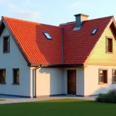 Jaki kolor elewacji do wiśniowego dachu? Odkryj idealne połączenia kolorów