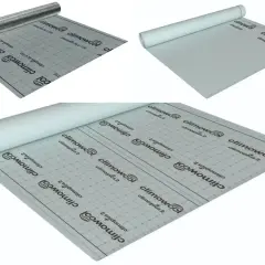Rolki materiałów budowlanych: paroizolacja z aluminium i folia. Idealne do izolacji dachu.