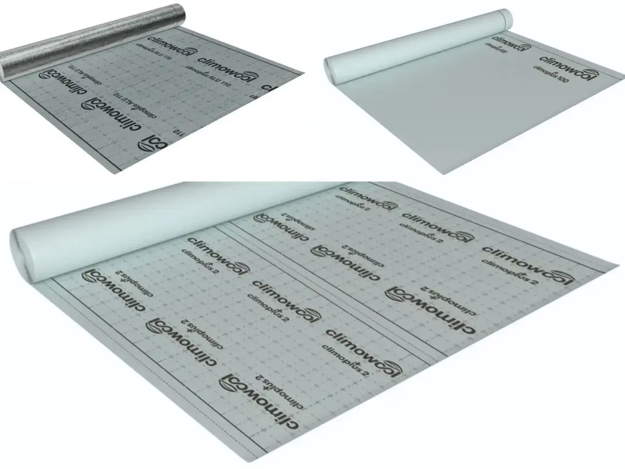 Rolki materiałów budowlanych: paroizolacja z aluminium i folia. Idealne do izolacji dachu.